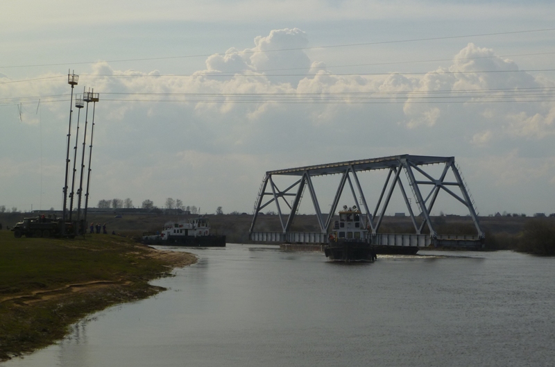 2017 год. Перевозка двух ферм моста из Кричева в Славгород