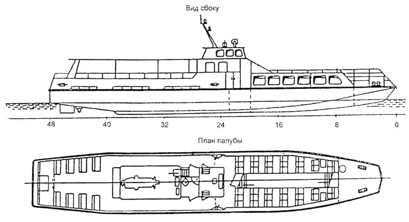 Пассажирский т/х мощностью 110 кВт для внутригородских и пригородных линий - фото 1