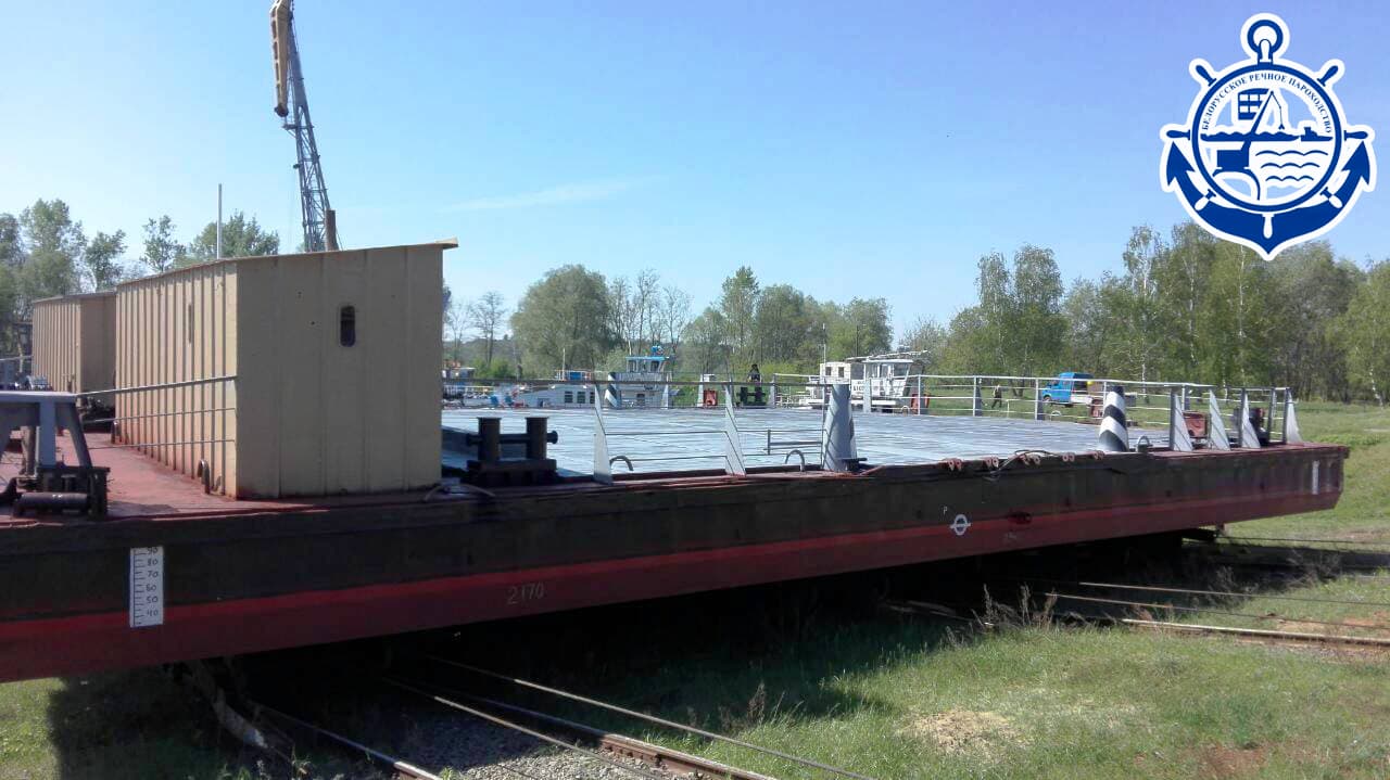 2018 год. Рамонт паромнай пераправы РУП «Гомельаўтадор»